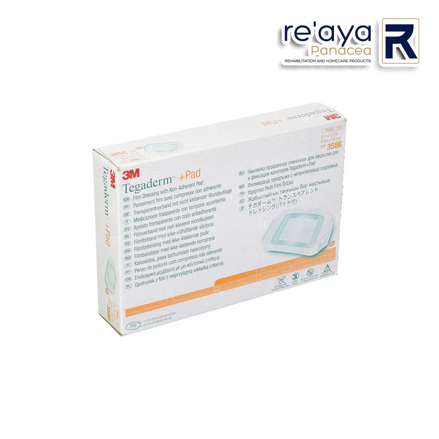 3586E TEGADERM + PAD TRANSPARENT DRESSING WITH ABSORBENT PAD