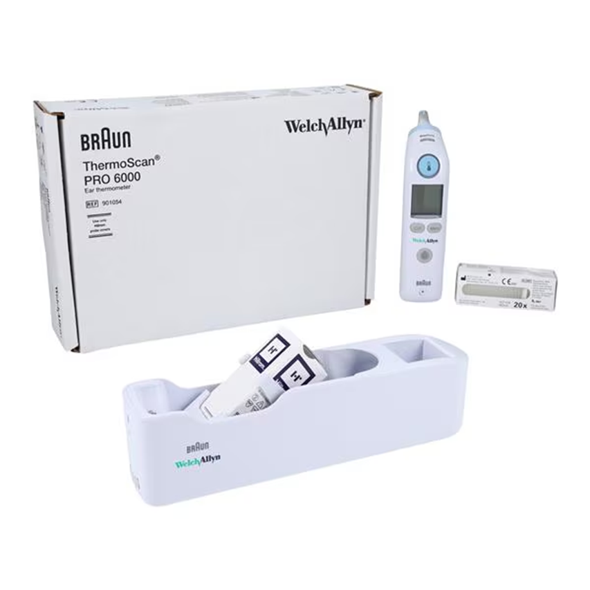 BRAUN THERMOSCAN PRO 6000 EAR THERMOMETER (0600-200)
