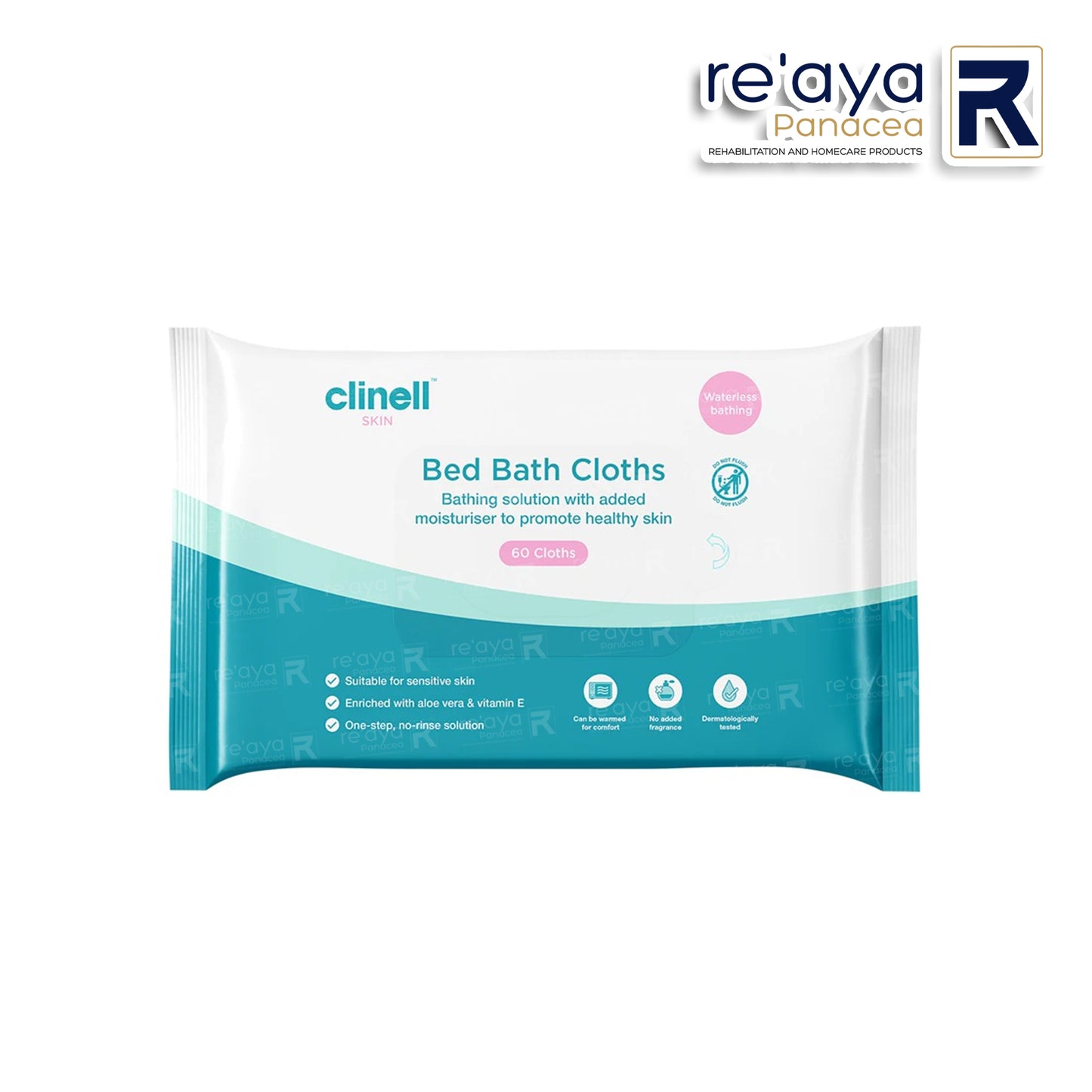 CLINELL BODY CARE WIPES 60'S - BED BATH ALTERNATIVE