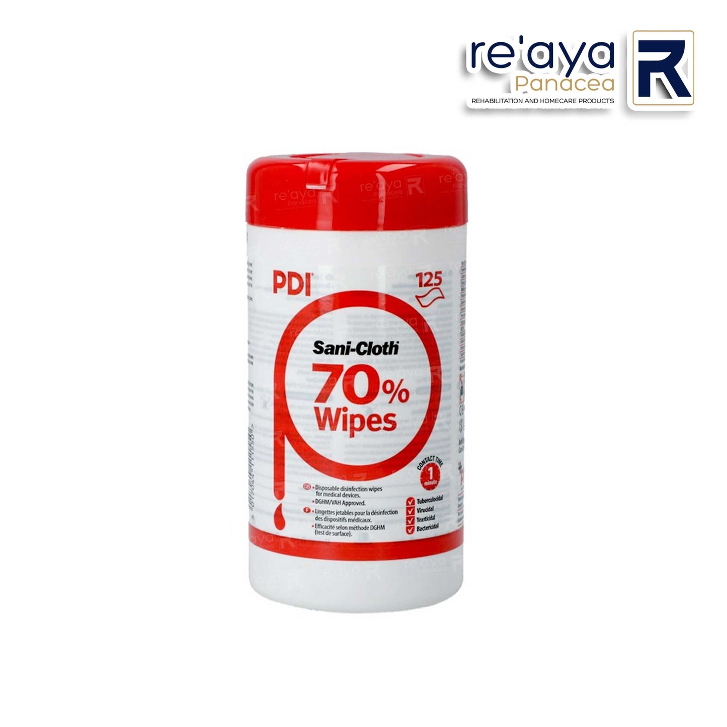 PDI ALCOHOL SURFACE DISINFECTANT WIPES 125 WIPES/CANISTER