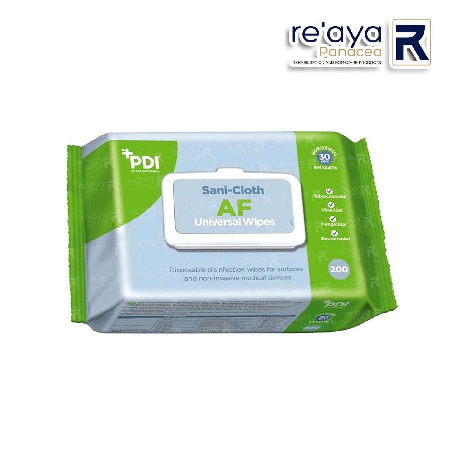 PDI SANI CLOTH ALCOHOL FREE UNIVERSAL SURFACE DISINFECTANT WIPE 200/PK