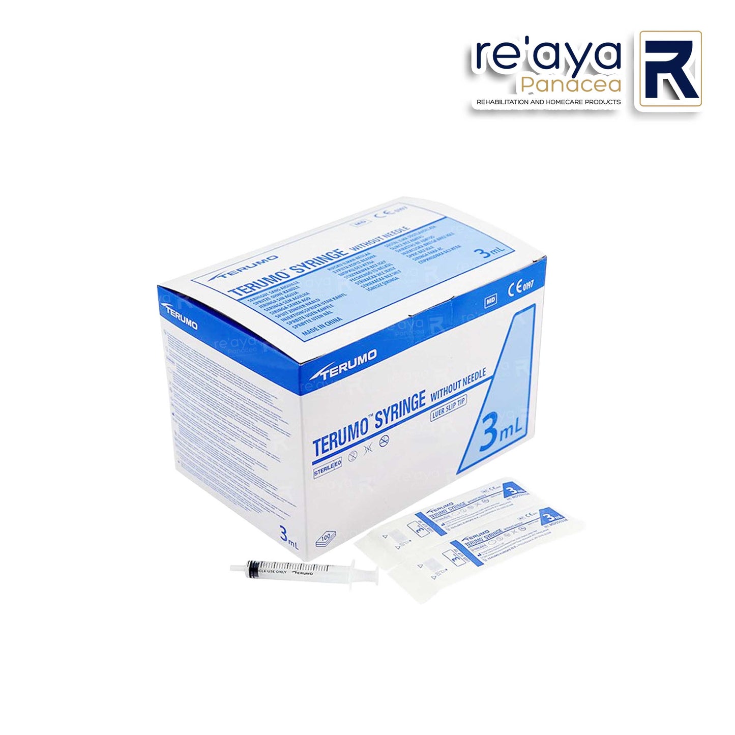 TERUMO 3ml SYRINGE. WITHOUT NEEDLE, 100'S/PACK