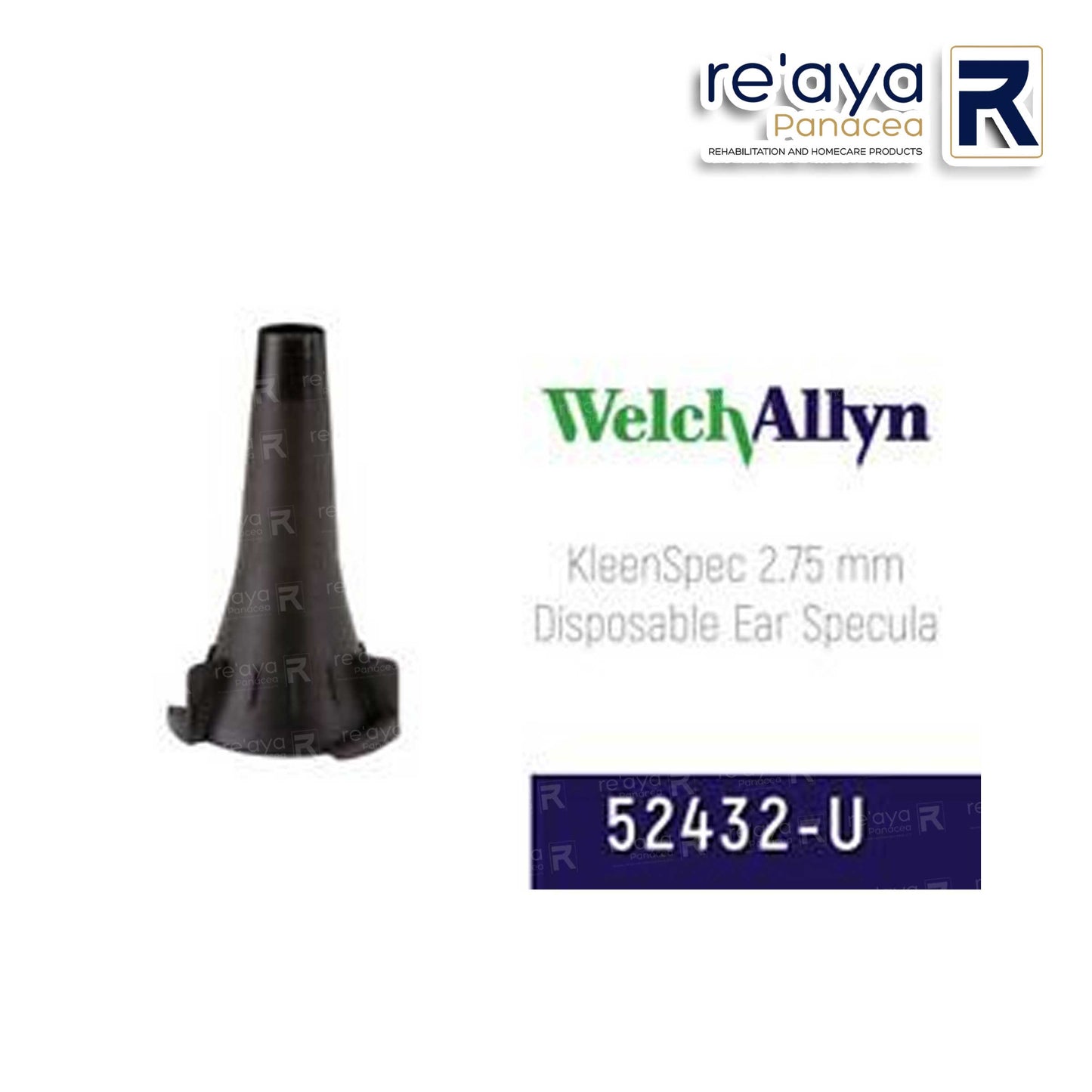 WELCHALLYN 52432-U PEDIATRIC OTOSCOPE SPECULA 2.75 mm - SINGE USE