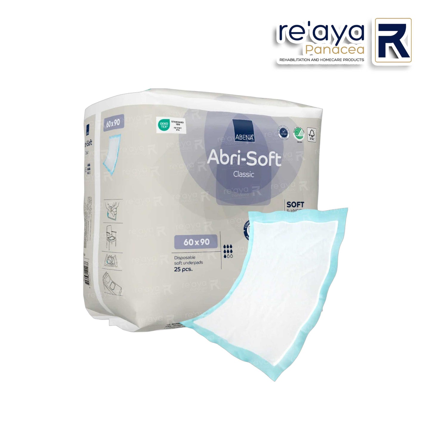 ABENA ABRI-SOFT CLASSIC UNDERPADS | 60x90cm, PACK OF 25