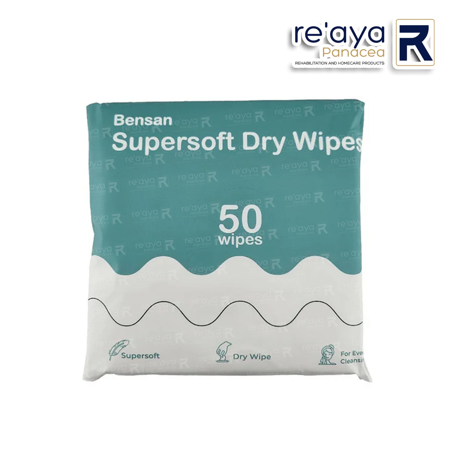 BENSAN SUPERSOFT DRY WIPES, PACK OF 50