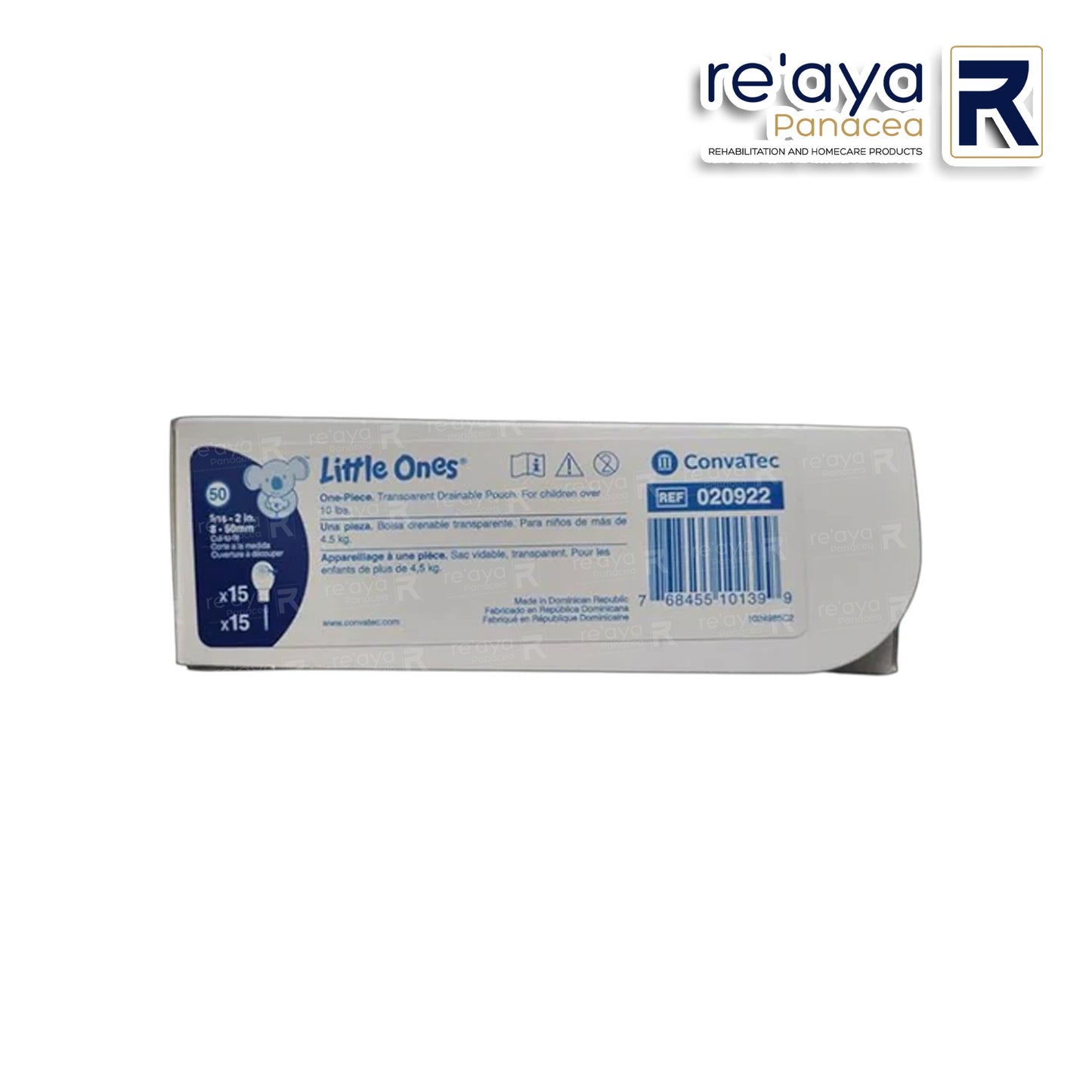 CONVATEC LITTLE ONES ONE-PIECE DRAINABLE POUCH, 020922, 15'S/PK