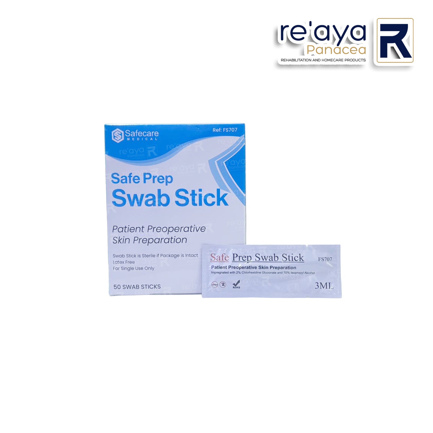 SAFE PREP SWAB STICK, 3ML, 50'S/BOX