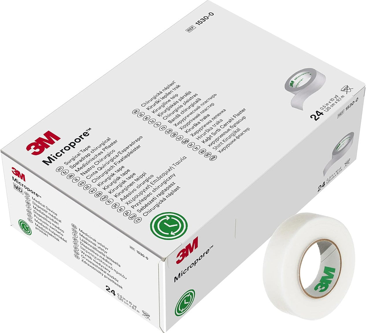 3M MICROPORE SURGICAL TAPE - HYPOALLERGENIC PAPER TAPE (1530 SERIES)