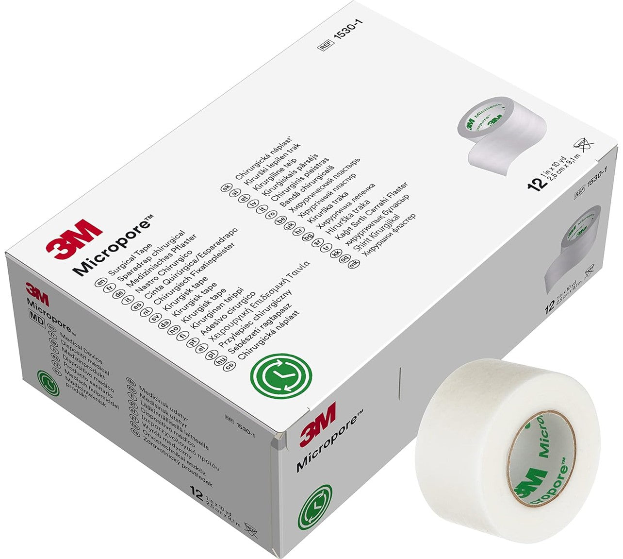 3M MICROPORE SURGICAL TAPE - HYPOALLERGENIC PAPER TAPE (1530 SERIES)