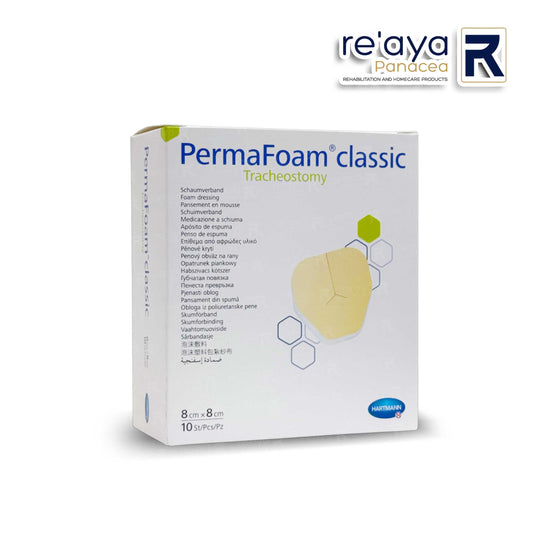 PERMAFOAM CLASSIC TRACHEOSTOMY DRESSING 8x8cm - PACK OF 10