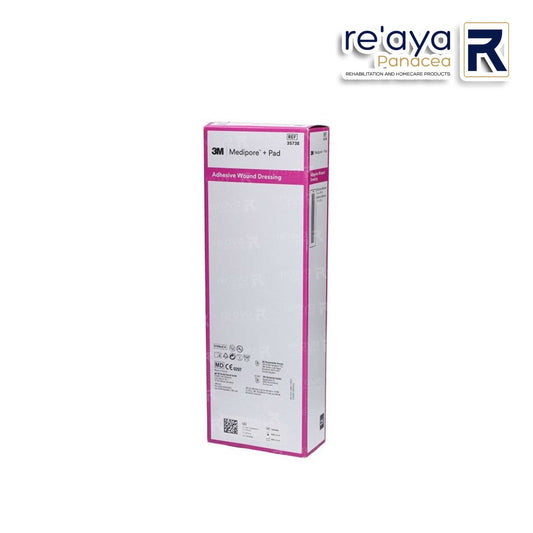 3573E 3M MEDIPORE + PAD SOFT CLOTH ADHESIVE WOUND DRESSING, SIZE: 10cm x 35cm (4" x 13-3/4")