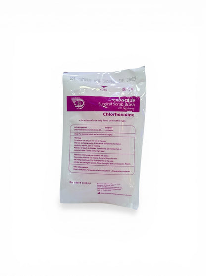 SURGICAL SCRUB BRUSH WITH NAIL CLEANER, CHG - 30/PK