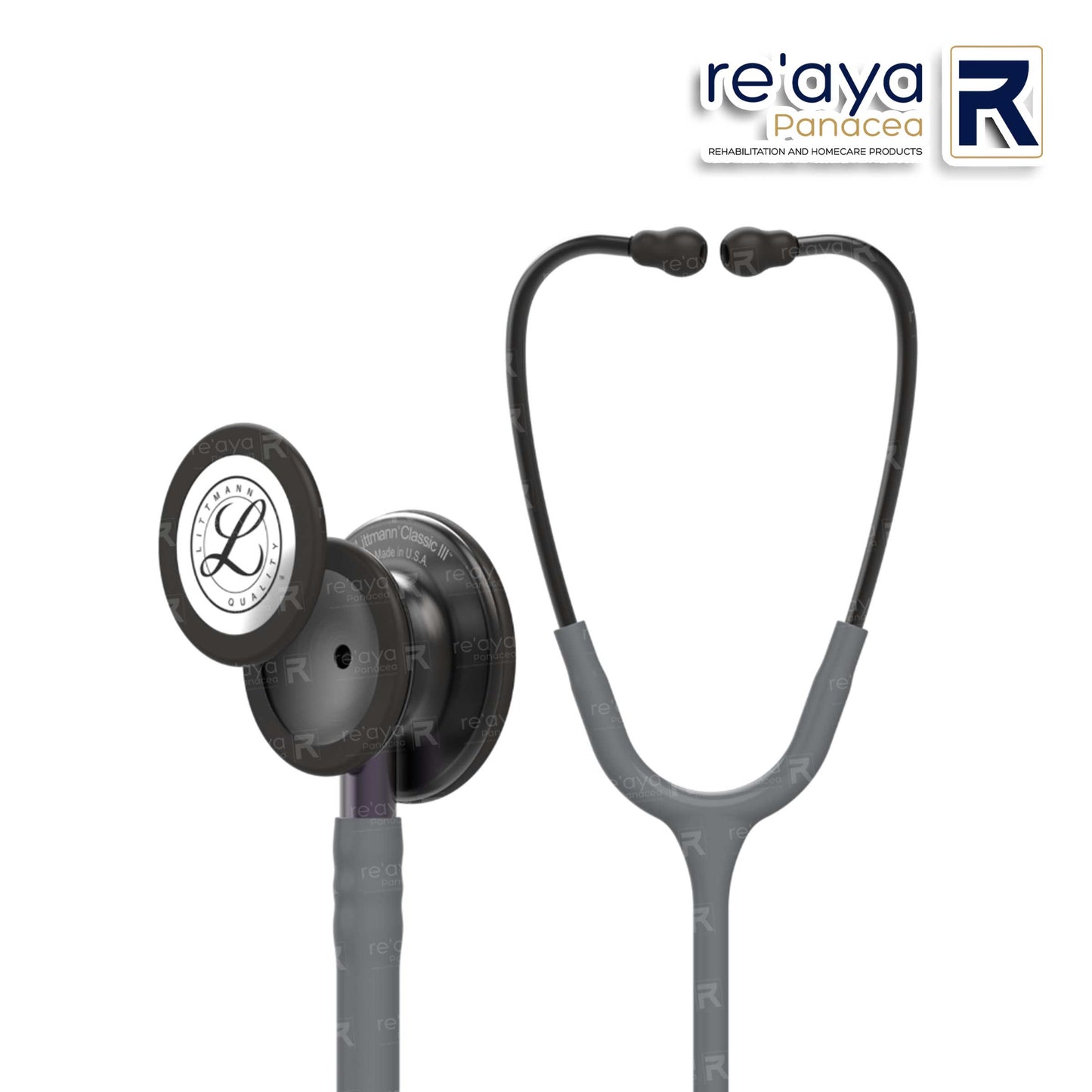 3M LITTMANN STETHOSCOPE CLASSIC III GREY TUBE SMOKE FINISH-5873
