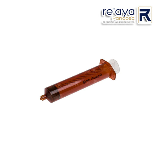 BD PLASTIPAK 300869 - 50ML LUER LOK SYRINGE (AMBER), 60'S/BOX
