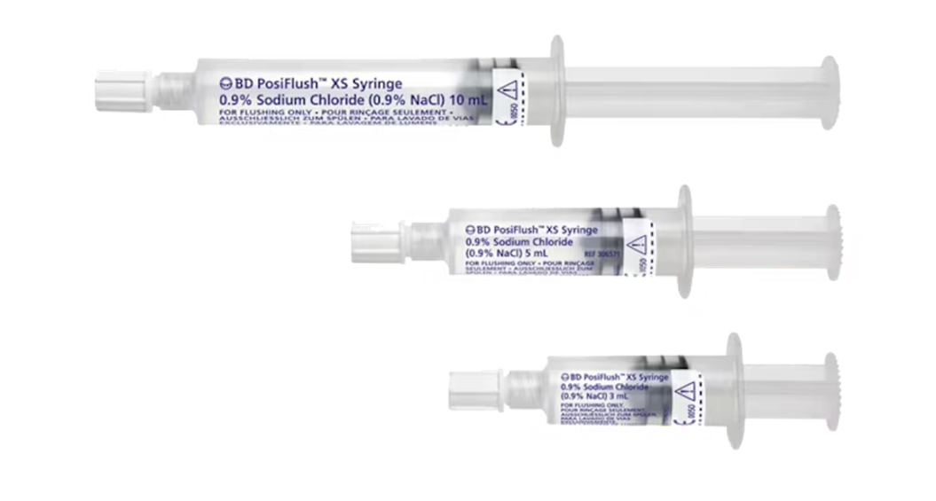 BD POSIFLUSH XS (EXTERNALLY STERILE) PRE-FILLED SYRINGES