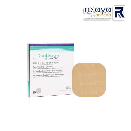 DUODERM EXTRA THIN DRESSING, 15x15cm (5½" x 5½"), 10’s/BOX (187957) - SQUARE
