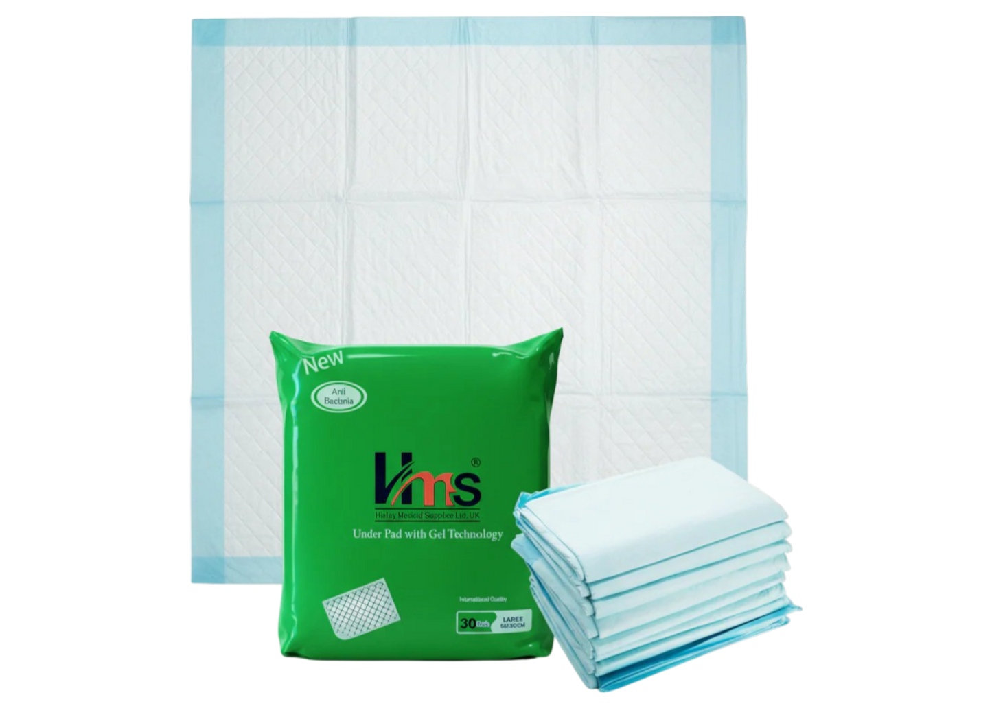 HMS UNDERPAD WITH GEL TECHNOLOGY 60X90CM, 30'S/PK