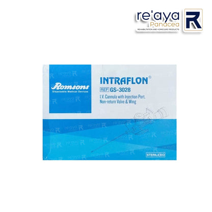 IV CANNULA WITH INJECTION PORT - PACK OF 100 (GS-3028)