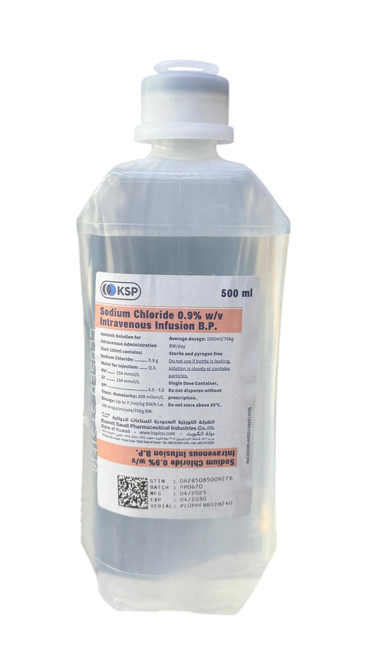 NORMAL SALINE FOR INTRAVENOUS INFUSION - 500ml