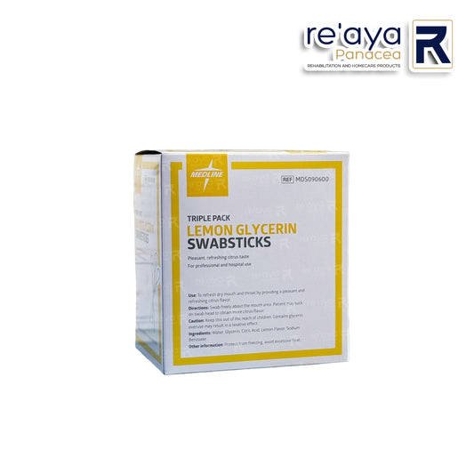 MEDLINE LEMON GLYCERIN SWABSTICKS, 75PK/BOX