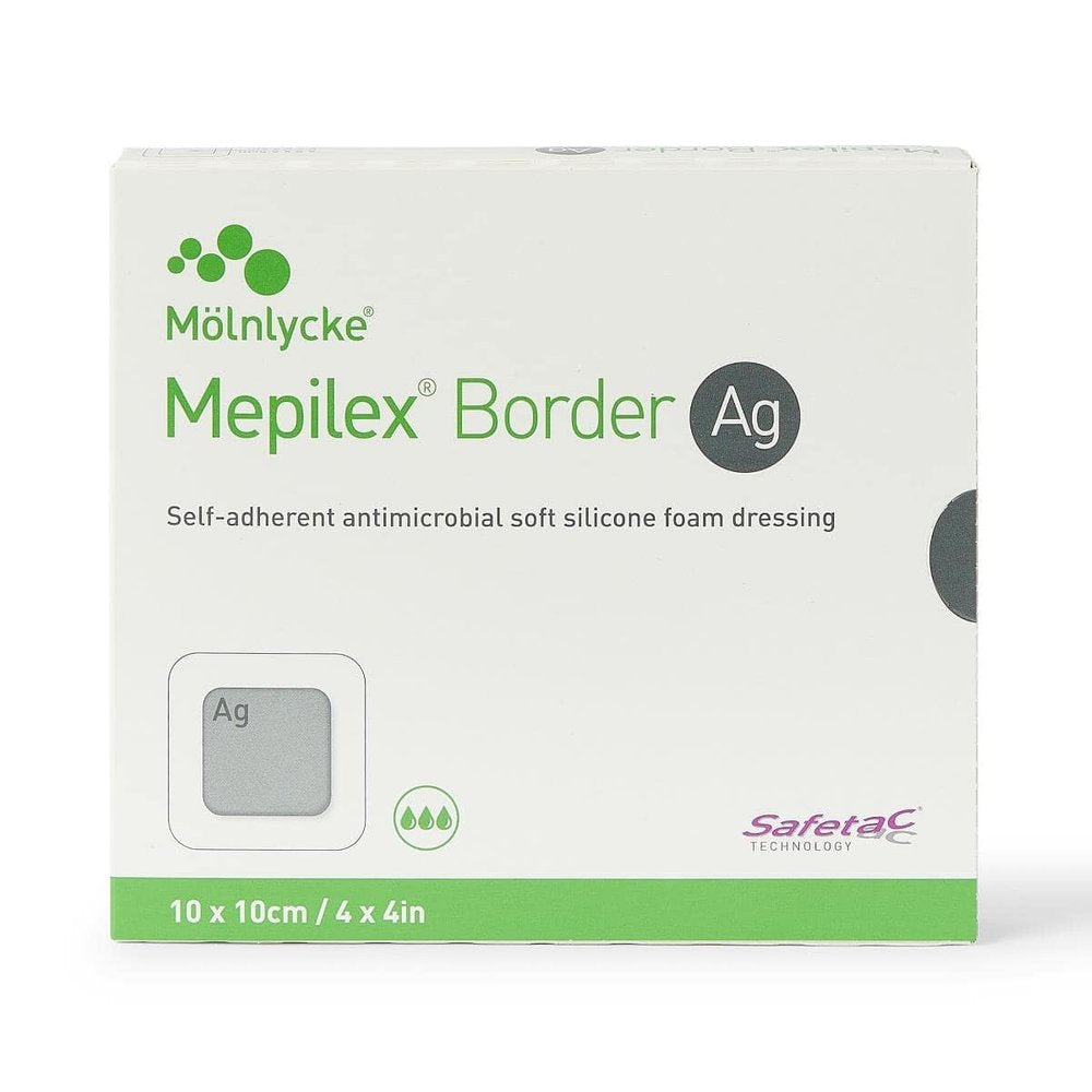 MEPILEX BORDER AG - ANTIMICROBIAL FOAM DRESSING