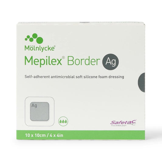 MEPILEX BORDER AG - ANTIMICROBIAL FOAM DRESSING