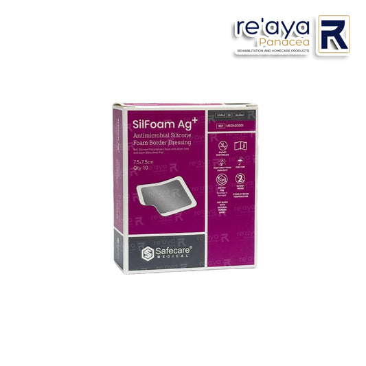 SILFOAM AG+ ANTIMICROBIAL SILICONE FOAM BORDER DRESSING