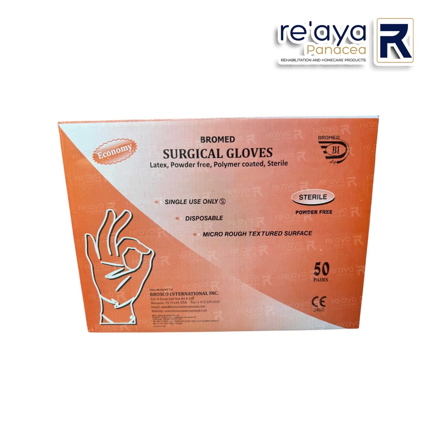 STERILE SURGICAL GLOVES, LATEX, POWDER FREE