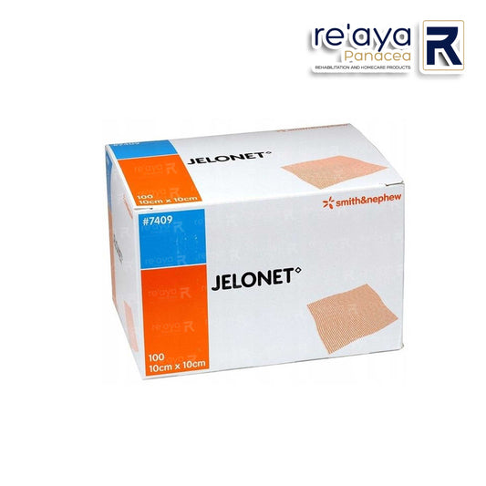 WOUND DRESSING JELONET PARAFFIN GAUZE DRESSING, 10cm x 10cm, 100'S/BOX