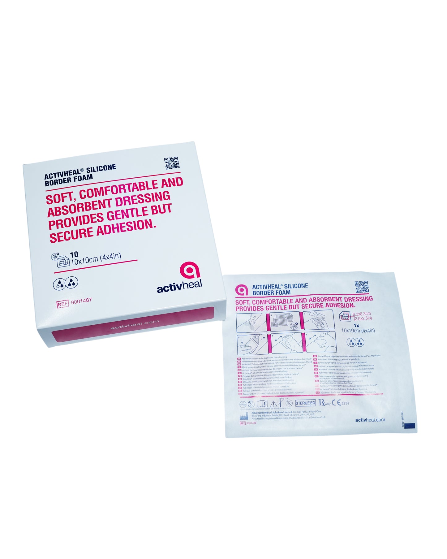 ACTIVHEAL SILICONE FOAM BORDER DRESSINGS