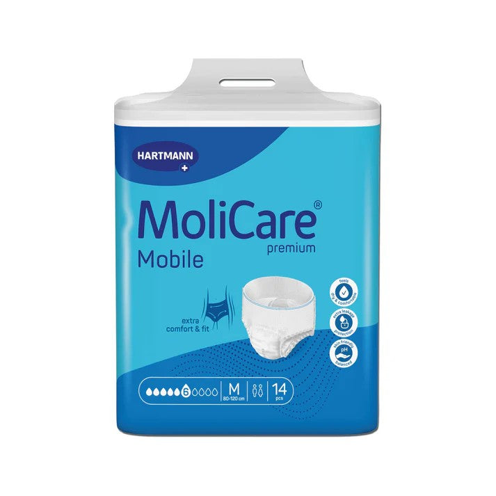 MOLICARE PREMIUM MOBILE PULL UP PANTS 6D, PACK OF 14