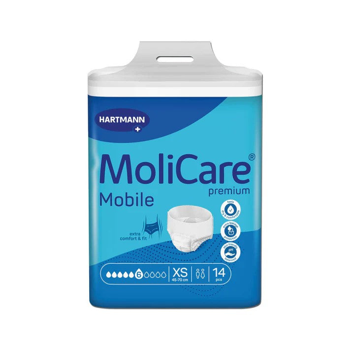 MOLICARE PREMIUM MOBILE PULL UP PANTS 6D, PACK OF 14