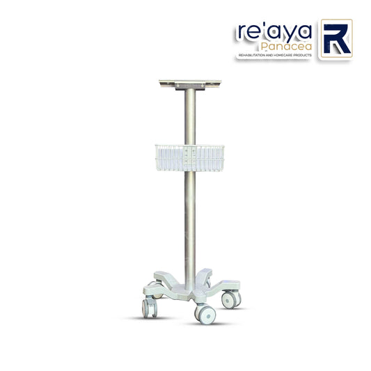 PATIENT MONITOR STAND WITH SINGLE BASKET