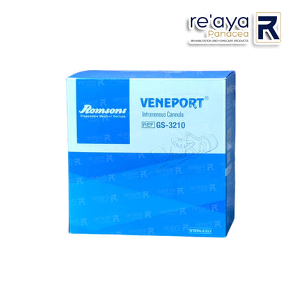 PREMIUM IV CANNULA WITH P.U CATHETER INJECTION PORT - PACK OF 50 (GS-3210)