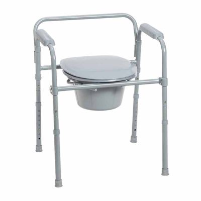 Commode Chair  Drive De Vilbiss  Folding Steel Commode