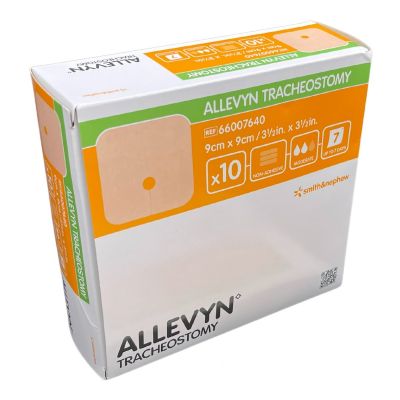 ALLEVYN TRACHEOSTOMY WOUND CARE FOAM - PACK OF 10