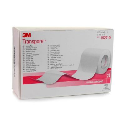 3M Transpore Transparent Surgical Tape 1.25cm x 9.14m – 24 Rolls Box