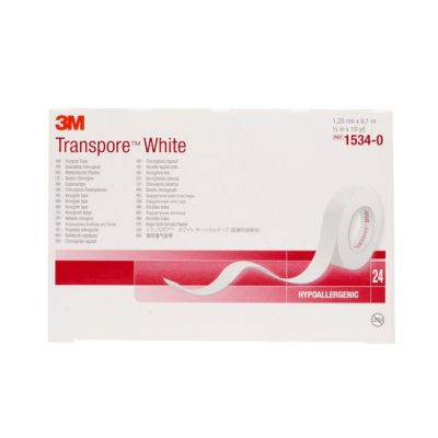 1534-0 3M Transpore White Surgical Tape