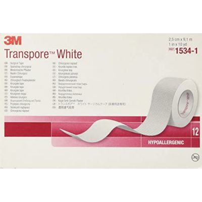 1534-1 3M Transpore White Surgical Tape