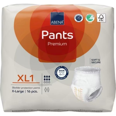ABENA PREMIUM PANTS XL1, PACK OF 16