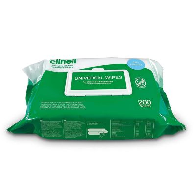 CLINELL UNIVERSAL WIPES PACK OF 200'S 