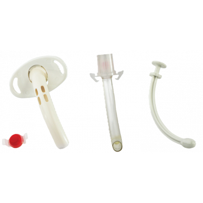 DCFN Shiley™ Tracheostomy Tube Cuffless with Disposable Inner Cannula, Fenestrated