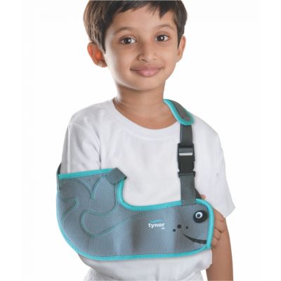 Tynor Pouch Arm Sling for Child – Lightweight & Breathable Support for Fractures & Sprains (Tropical)