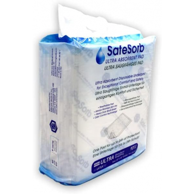 SAFESORB ULTRA ABSORBENT UNDERPAD, 23"X36" (58x91CM)