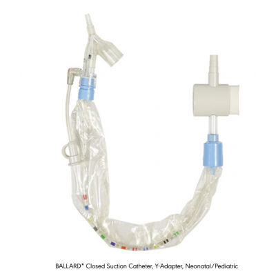 BALLARD* Closed Suction Catheter, Y-Adapter, Neonatal/Pediatric (Sterile) - 20/case