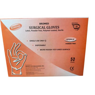 Sterile Surgical Gloves, Latex, Powder Free